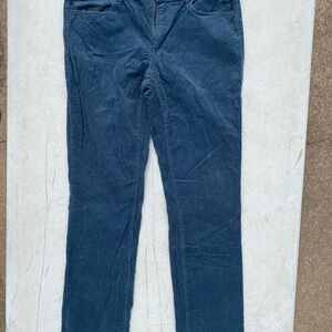 Stylish Blue Corduroy Pants